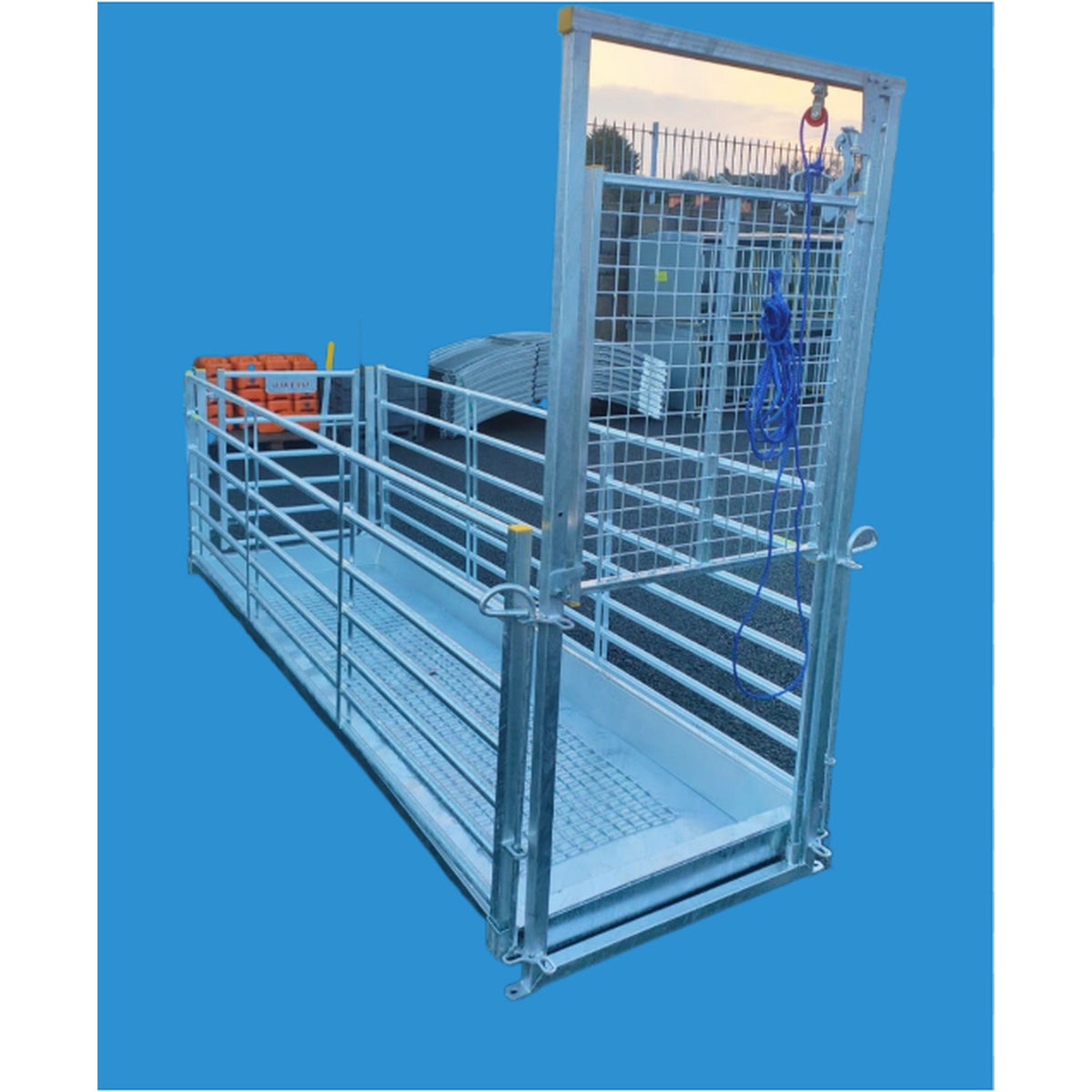 10 x 5 complete galvanized footbath