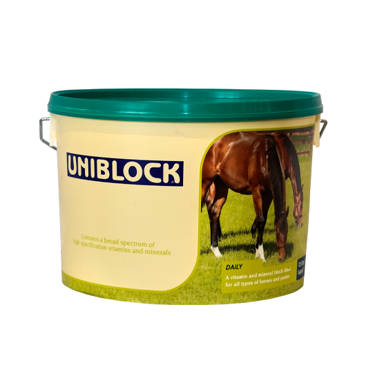 Uniblock Horse Mineral 12.5kg - Uniblock livestock mineral and feed supplement