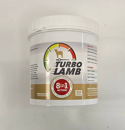 TURBO LAMB 8 IN 1 MICRO BOLUS 250'S (COBALT 12 HIGH)