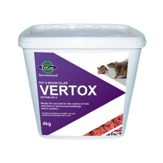 Vertox Oktablok 4kg Professional Rodent Bait
