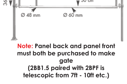 2 Bar Panel Back (3.5) 13-16ft by Condon Engineering