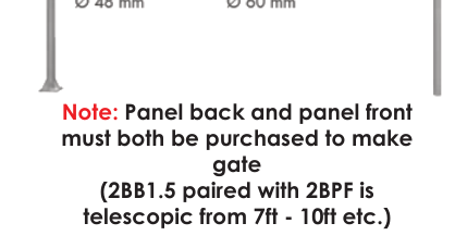 2 Bar Panel Back (4.5) 16-19ft by Condon Engineering