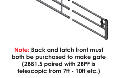 3 Bar Back 10-13ft by Condon Engineering