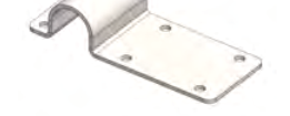 3 U-bolt headrail clamp by Condon Engineering