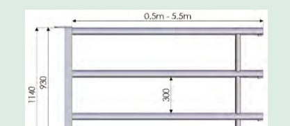 4 Bar Back Only 3-6ft by Condon Engineering