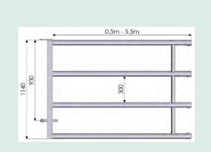 4 Bar Back Only 7-10ft by Condon Engineering