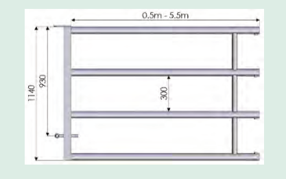 4 Bar Back Only 9-11ft by Condon Engineering