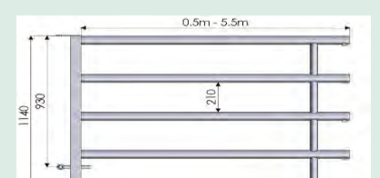 5 Bar Back Only 3-6ft by Condon Engineering