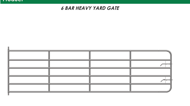6 Bar Heavy Yard Gate by Condon Engineering