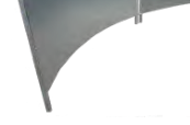 Curved Sheeted Sheep Hurdle by Condon Engineering